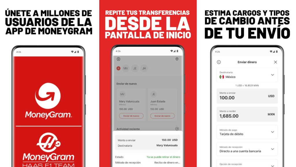 Regístrate en MoneyGram y realiza tu primera transferencia en minutos.