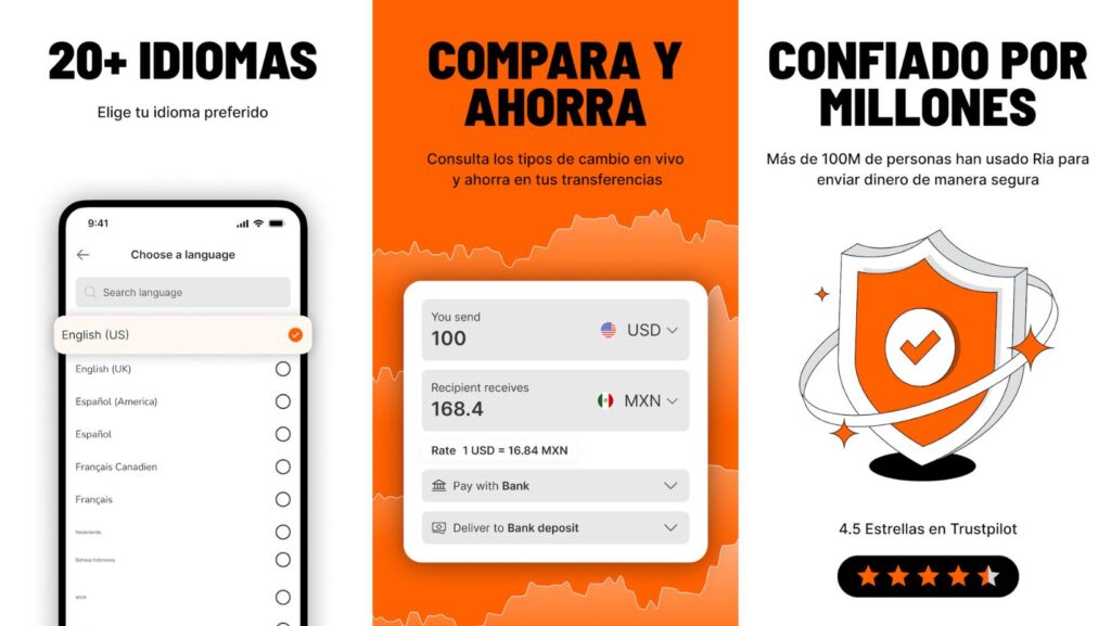 Sigue estos pasos y usa la app de Ria Money Transfer como un profesional desde el primer intento.