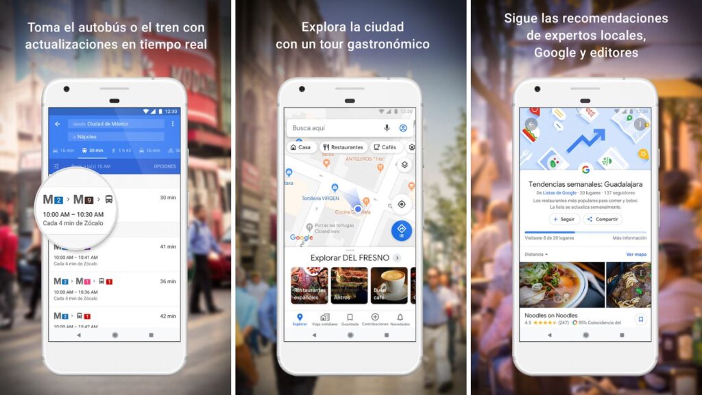 Google Maps ofrece navegación precisa, rutas optimizadas y datos en tiempo real para facilitar tus desplazamientos.